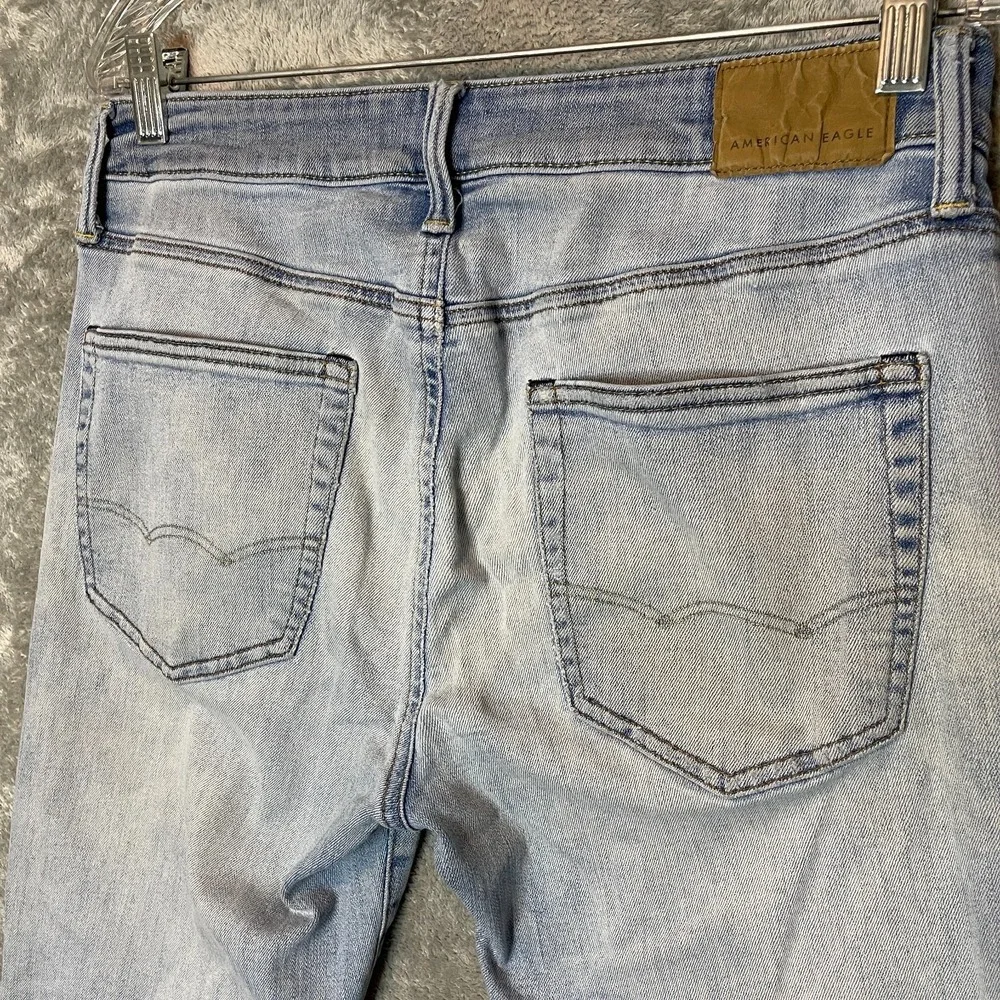 American Eagle Men Athletic Taper Fit Light Temp Tech Stretch Denim Jean 31x32